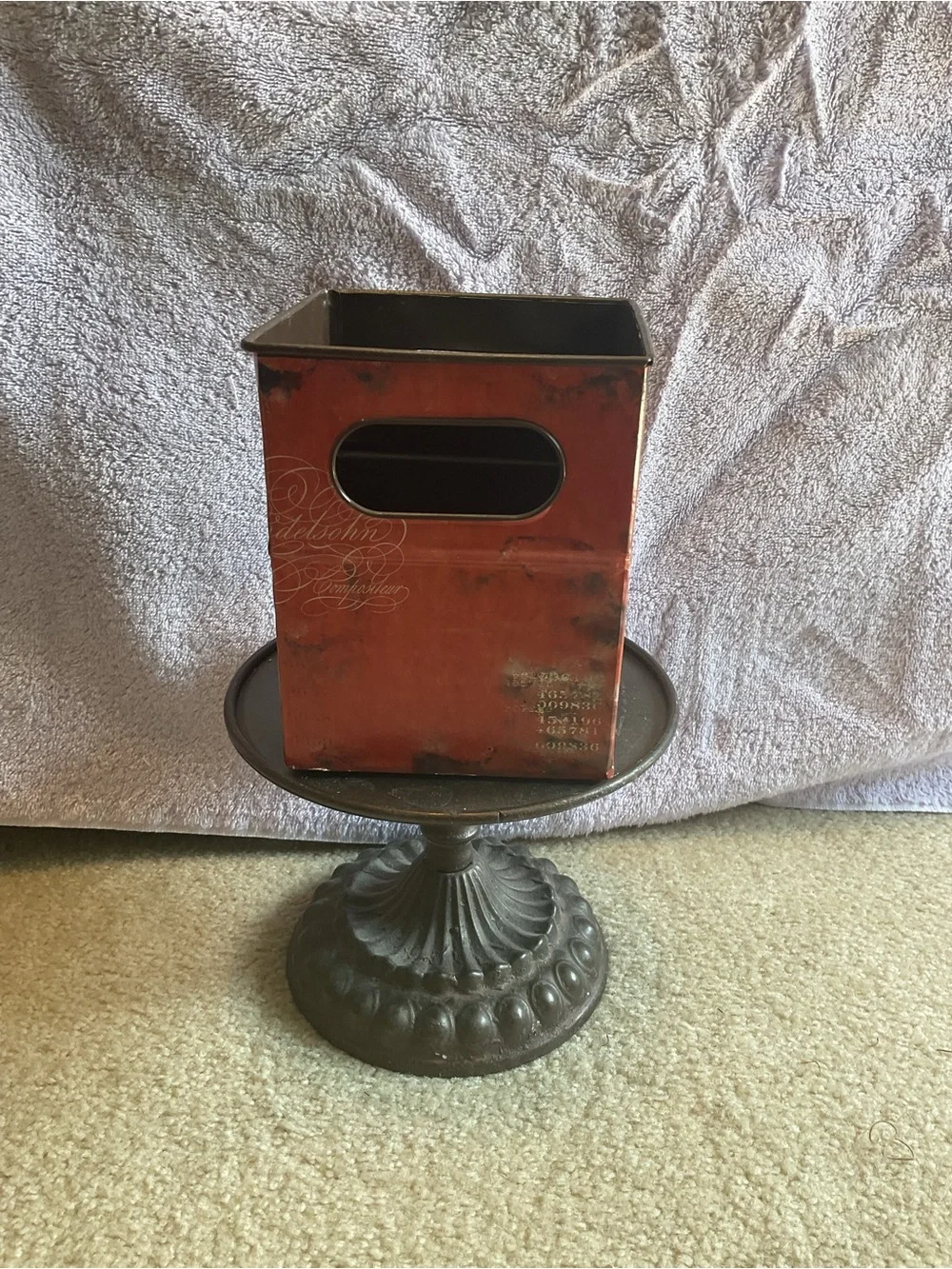 Red Sunflower Decorative Tin - Home Accents